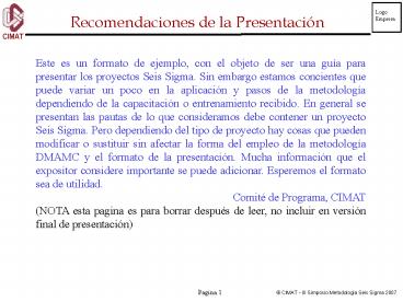 Mascara Proyecto Seis Sigma