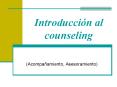 Introduccin al counseling PowerPoint PPT Presentation