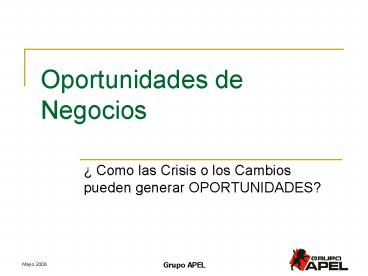 Oportunidades de Negocios