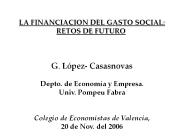 LA FINANCIACION DEL GASTO SOCIAL: RETOS DE FUTURO