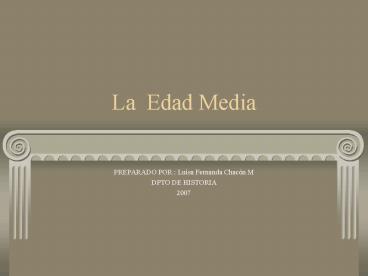 La Edad Media
