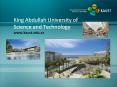 King Abdullah University of Science and Technology www.kaust.edu.sa PowerPoint PPT Presentation