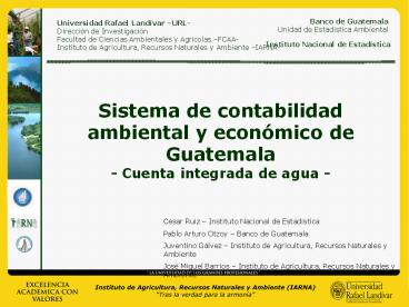 Sistema de contabilidad ambiental y econ