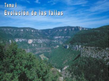 EVOLUCIN DE UN RELIEVE FALLADO