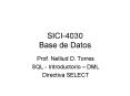 SICI4030 Base de Datos PowerPoint PPT Presentation