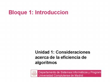 Bloque 1: Introduccion