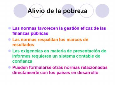 Alivio de la pobreza