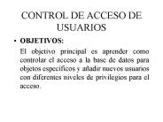 CONTROL DE ACCESO DE USUARIOS
