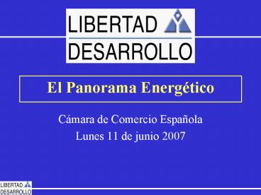 El Panorama Energtico