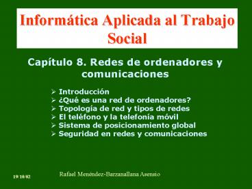 Informtica Aplicada al Trabajo Social