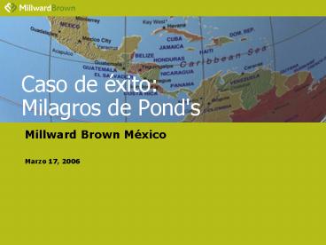 Caso de xito: Milagros de Pond's