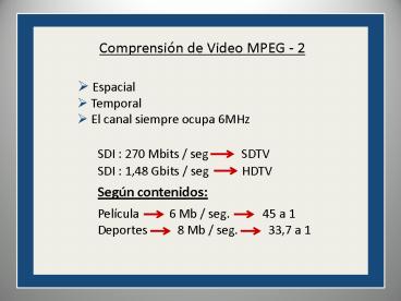 Comprensin de Video MPEG 2
