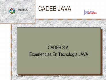 CADEB JAVA