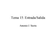 Tema 15: Entrada/Salida