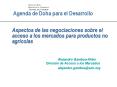 Agenda de Doha para el Desarrollo  Aspectos de las negociaciones sobre el acceso a los mercados para productos no agr PowerPoint PPT Presentation