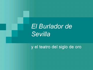 El Burlador de Sevilla