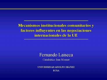 LA CONSTITUCION EUROPEA