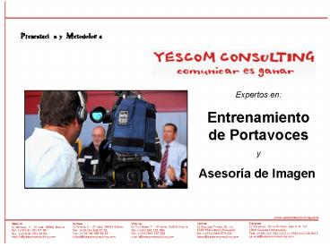 Presentacin y Metodologa