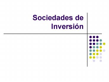 Sociedades de Inversin