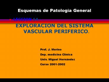 Esquemas de Patologa General