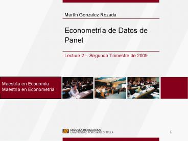 Econometra de Datos de Panel