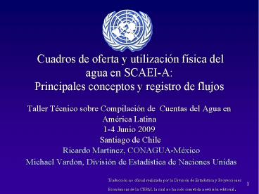 Cuadros de oferta y utilizaci