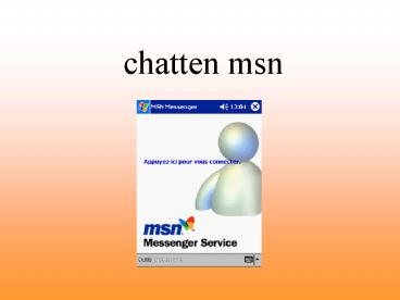 chatten msn