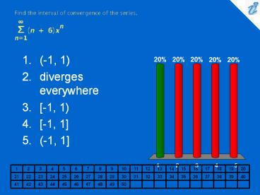 Find the interval of convergence of the series. {image}