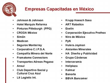 Empresas Capacitadas en M