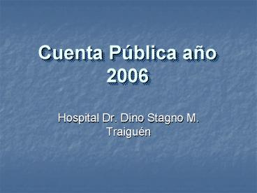 Cuenta Pblica ao 2006