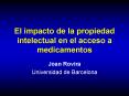 El impacto de la propiedad intelectual en el acceso a medicamentos PowerPoint PPT Presentation
