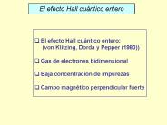 El efecto Hall cuntico entero