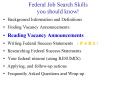 Federal Job Search Skills you should know PowerPoint PPT Presentation