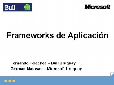 Frameworks de Aplicacin