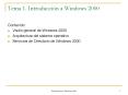 Tema 1' Introduccin a Windows 2000 PowerPoint PPT Presentation