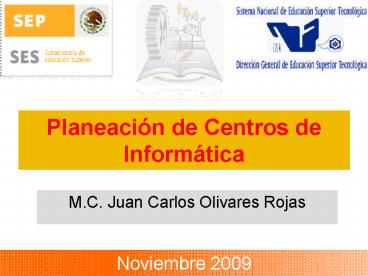 Planeacin de Centros de Informtica