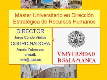 Master Universitario en Direcci