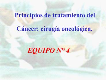 Principios de tratamiento del