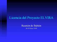 Licencia del Proyecto ELVIRA