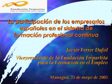 Modelo y gestin de Formacin