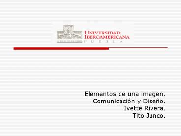 Elementos de una imagen'