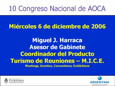 10 Congreso Nacional de AOCA