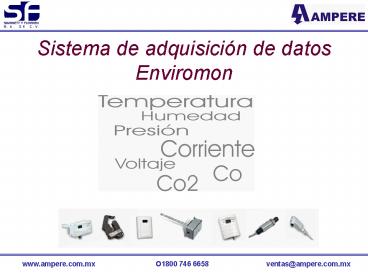 Sistema de adquisicin de datos Enviromon