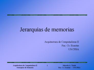 Arquitectura de Computadoras II