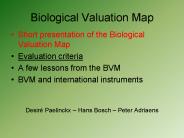 Biological Valuation Map