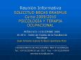 Reunin Informativa SOLICITUD BECAS ERASMUS Curso 20092010 PSICOLOGA Y TERAPIA OCUPACIONAL PowerPoint PPT Presentation