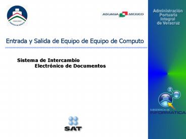 Entrada y Salida de Equipo de Equipo de Computo