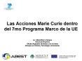 Las Acciones Marie Curie dentro del 7mo Programa Marco de la UE PowerPoint PPT Presentation