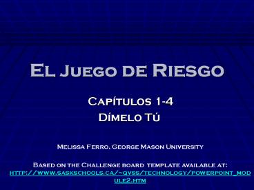 El Juego de Riesgo