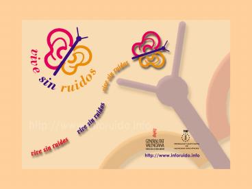 CAMPAA DE PREVENCION CONTRA LA CONTAMINACION ACUSTICA